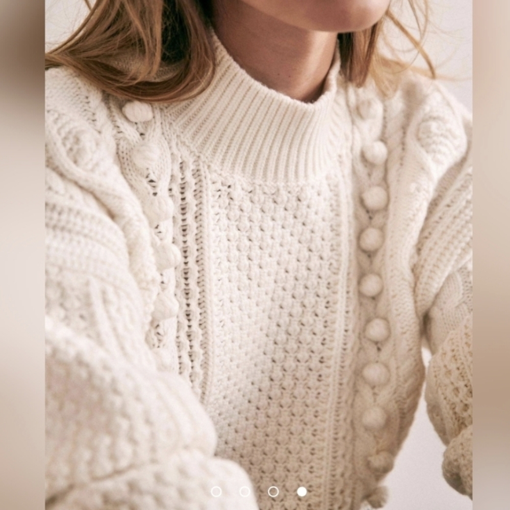 Sezane Amaury Sweater Écru S